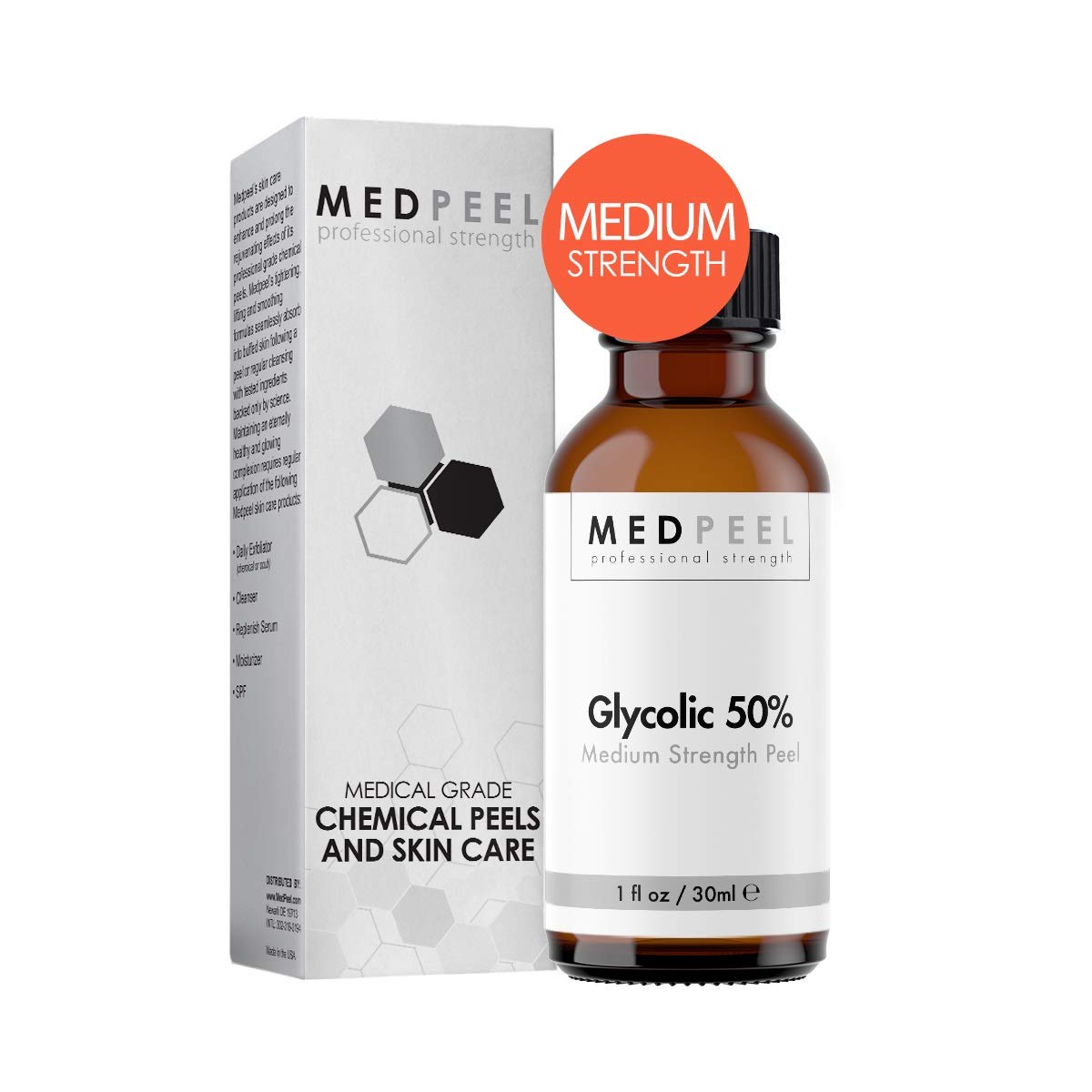 Buy MedPeel Glycolic 50 Essential Peel Kit, Includes Peel, Prep