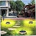 HOMSFOU Outdoor Solar Ground Led Garden Lamp Compact Lawn Solar Light for Easy Installation Outdoor Lighting Tool for Pathway Deck and Patio Use