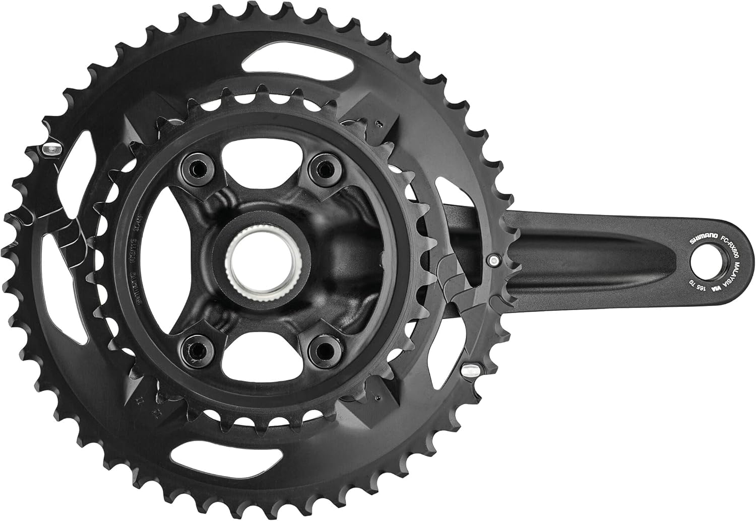 SHIMANO Juego de platos FC-RX600 GRX 46/30, doble, 11 velocidades, acero aleado