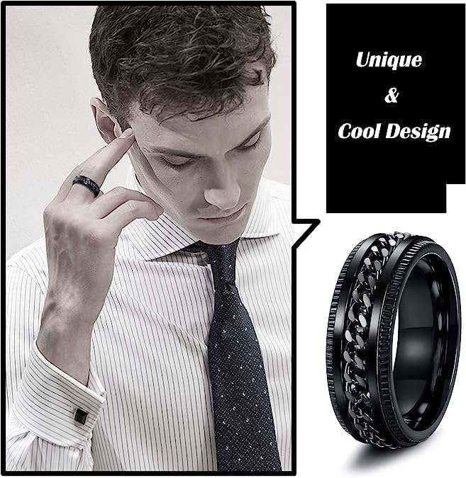 Image of MEENAZ Black Rings for Men Mens couples gents friends unisex Boys Boyfriend heart love Stainless Steel Stylish Valentine gifts proposal Couple band thumb Titanium Silver gold combo Finger Ring 170