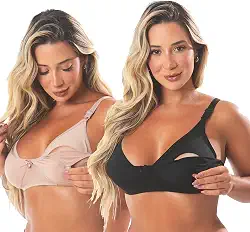 Kit 2 Sutiã Amamentação Reforçado Ajustável