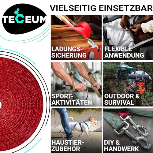 Image of TECEUM 3 /4 inch & 5 /8 inch & 1 inch & 1.5 inch & 2 inch Webbing - 10 25 50 Yards - 40+ Colors - Heavy Duty 1 Inch 1.5 Inch 2 Inch Backpack Straps - Webbing for Outdoors Indoors Crafting DIY