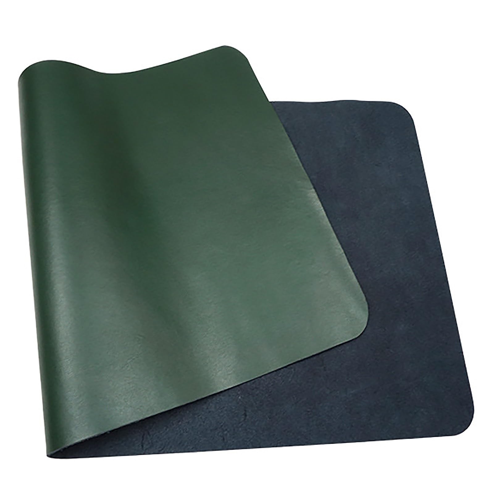 Tappetino da scrivania in pelle impermeabile, Tappetino per mouse da ufficio antiscivolo di grandi dimensioni 90x40 cm, Protezione da tavolo facile da pulire(Green,60x30cm)