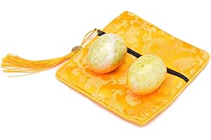 Light Green Oval Marble Baoding Ball for Stress Relief