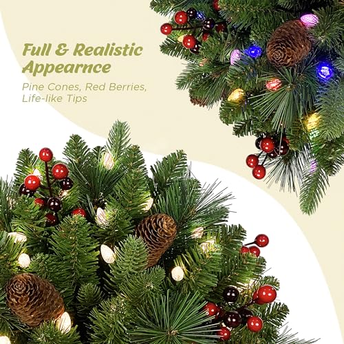 Amazon - 18-Inch Pre-Lit Christmas Hanging Basket - image 6