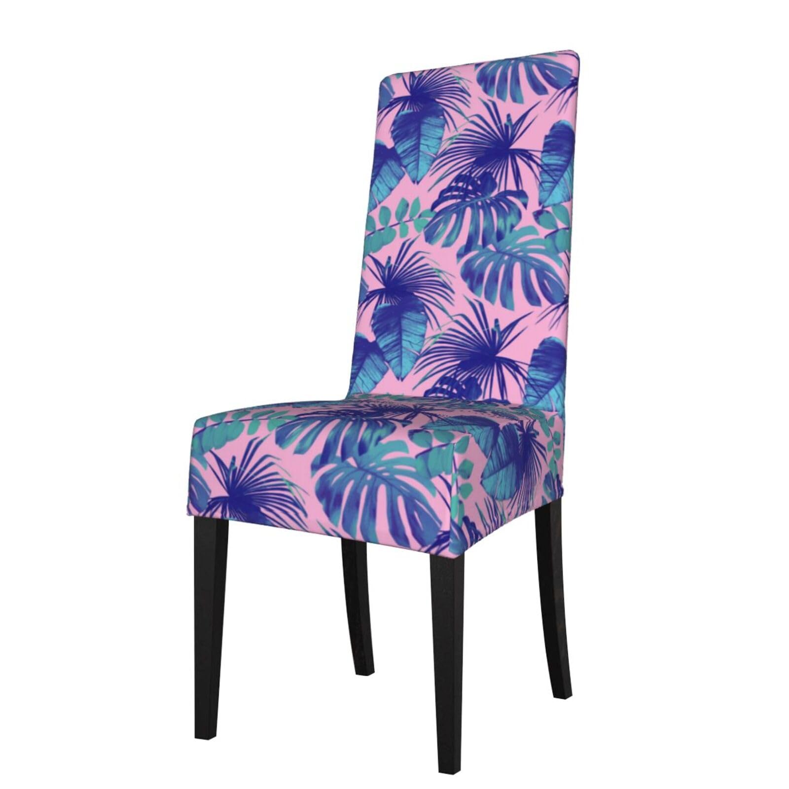 LKYMOH Tropical Pink Print, Chair Covers Stretch Chair Slipcovers for Dining Room, for Party Pet Protection Universal Fit Soft Polyester