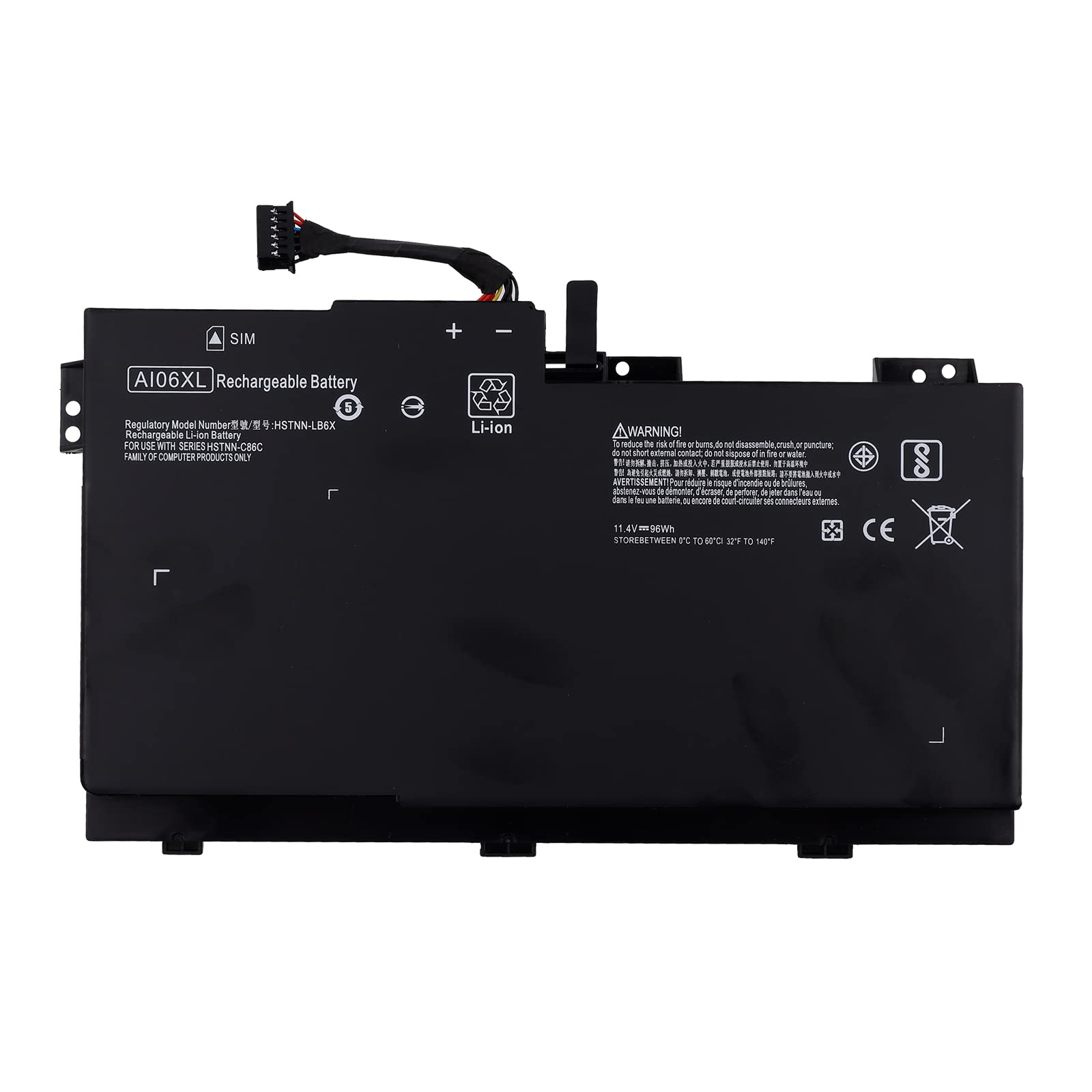 Batteria di ricambio compatibile con HP ZBook 17 G3 Series HSTNN-C86C HSTNN-LB6X AI06XL Laptop Battery Replacement