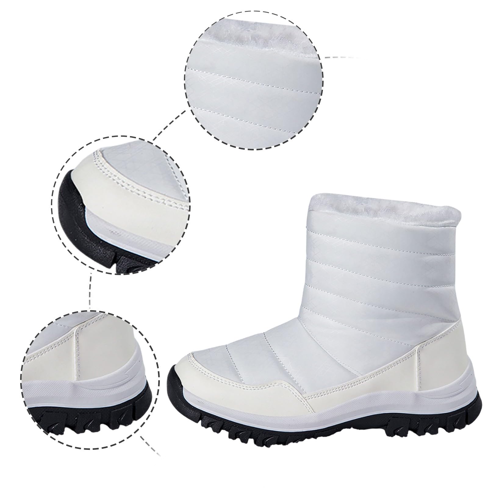 Stivaletti 2026 Stivali Invernali, Foderati, Termici, Antiscivolo, Comodi, con Suola Casual, da Trekking, Per Tempo Freddo, Donne e Ragazze, Alla Moda Bassi Donna