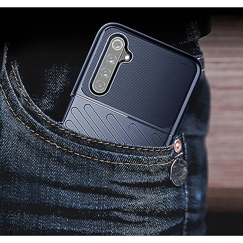Image of Amazon Brand - Solimo Shockproof Mobile Cover Compatible with Realme 6 4G / 6i 4G (360 Degree Protection | Protective Design | Anti-Scratch Tough Slim TPU Case), Blue
