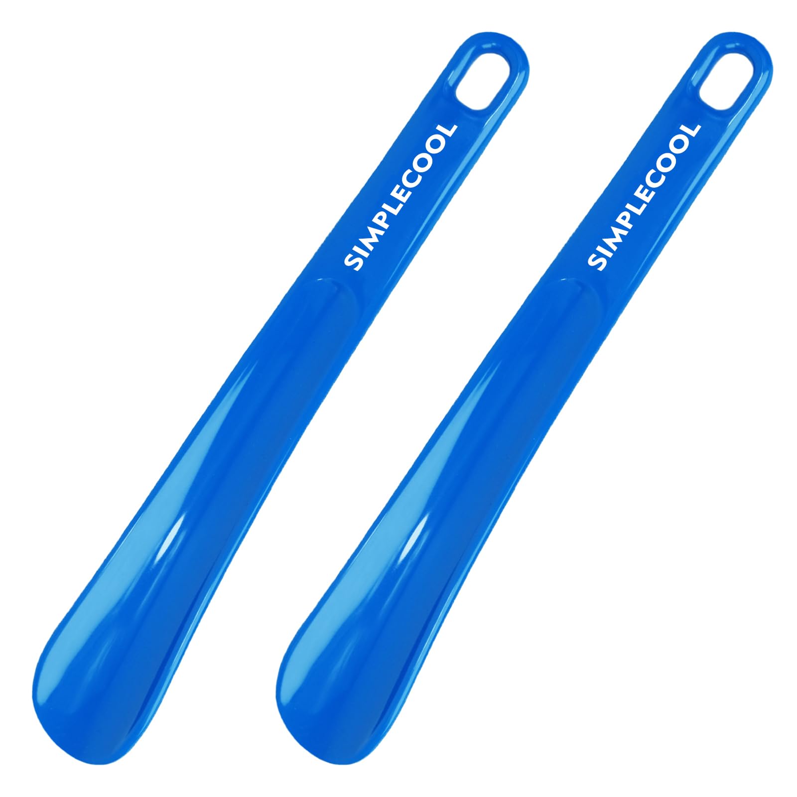 SIMPLECOOL Bocina de plástico para zapatos, cuernos portátiles de viaje. Cuchara duradera para zapatos para hombres, mujeres, personas mayores y niños., Azul/9.8 pulgadas, 25cm