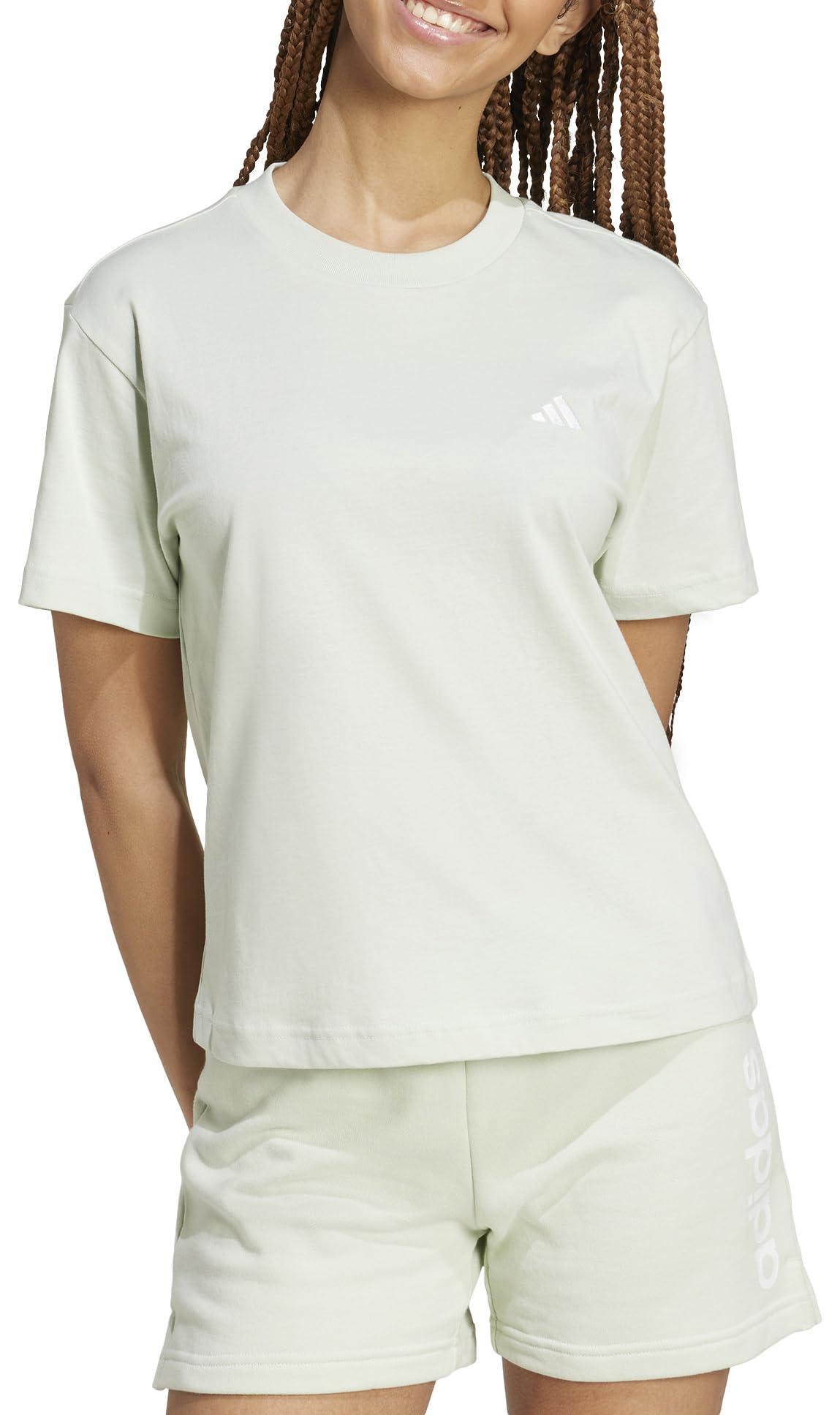 Adidas Essentials Small Logo T-Shirt Camiseta de Manga Corta Mujer (Pack de 1)