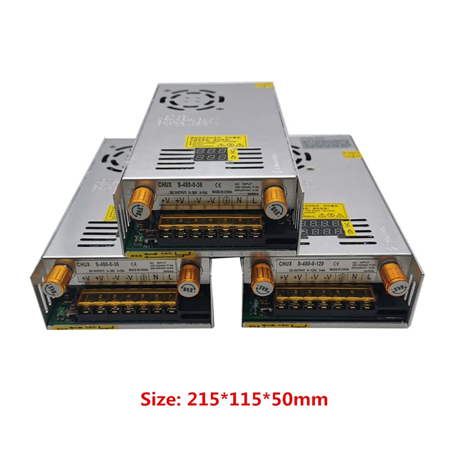 Alimentatore Da Banco,Alimentatore Da Laboratorio 480W Display digitale Alimentazione di commutazione 5V12V 24V 36V 48V 60V 160 V convertitore AC-DC regolabile 80V 120V 220V Alimentazione(0 12V 0 40A)