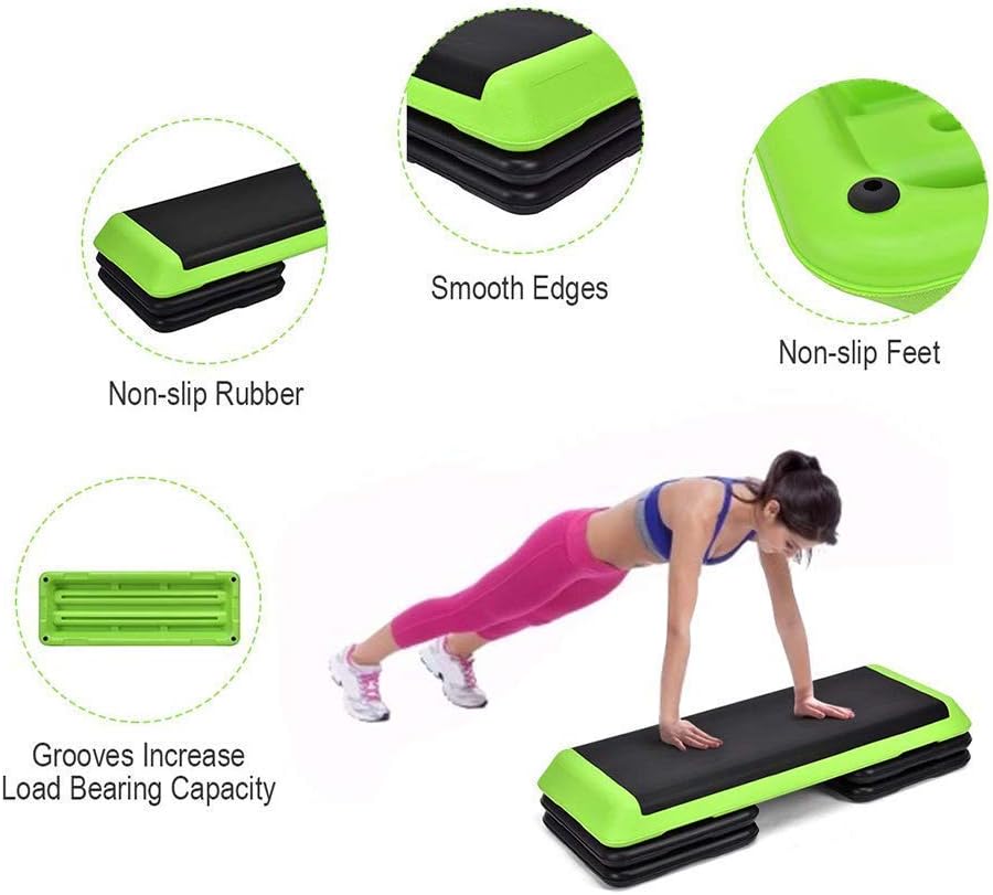 Fitness Pedal, Height Adjustable AeroExercise Stepper, Steps for Yoga Raise The Stepper Platform for Home and Gym,