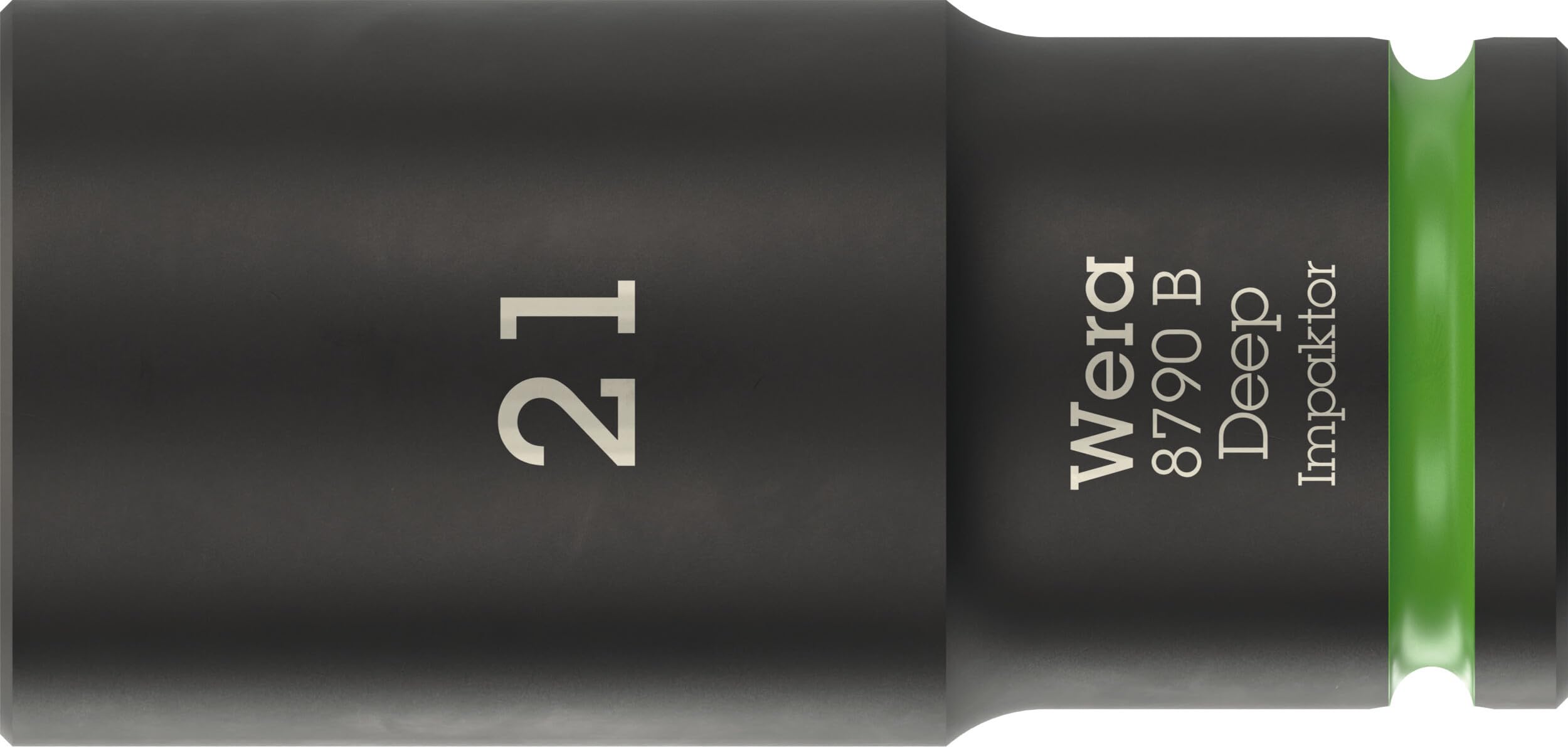 Wera Multicolour 8790 B Impaktor Deep Socket With 3/8" Drive, 21 X 63 Mm