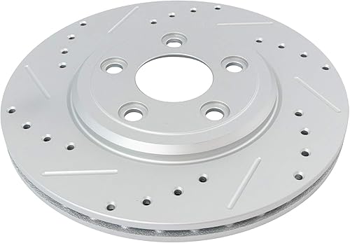 Miniatura 6 de TRQ Pastilla de freno de cerámica delantera trasera y kit de rotor de rendimiento con productos químicos