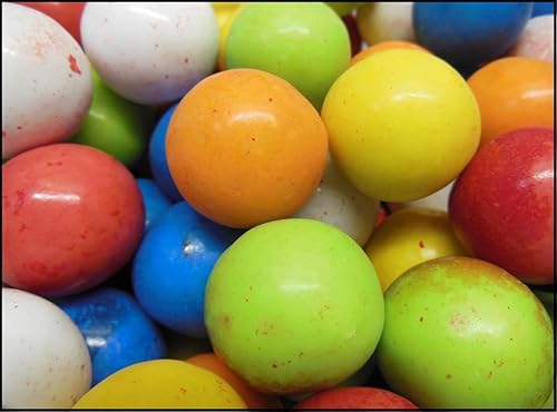 Bayside Candy Lightning Bolts - Bolas de goma de mascar rellenas de caramelo agrio (1 libra)