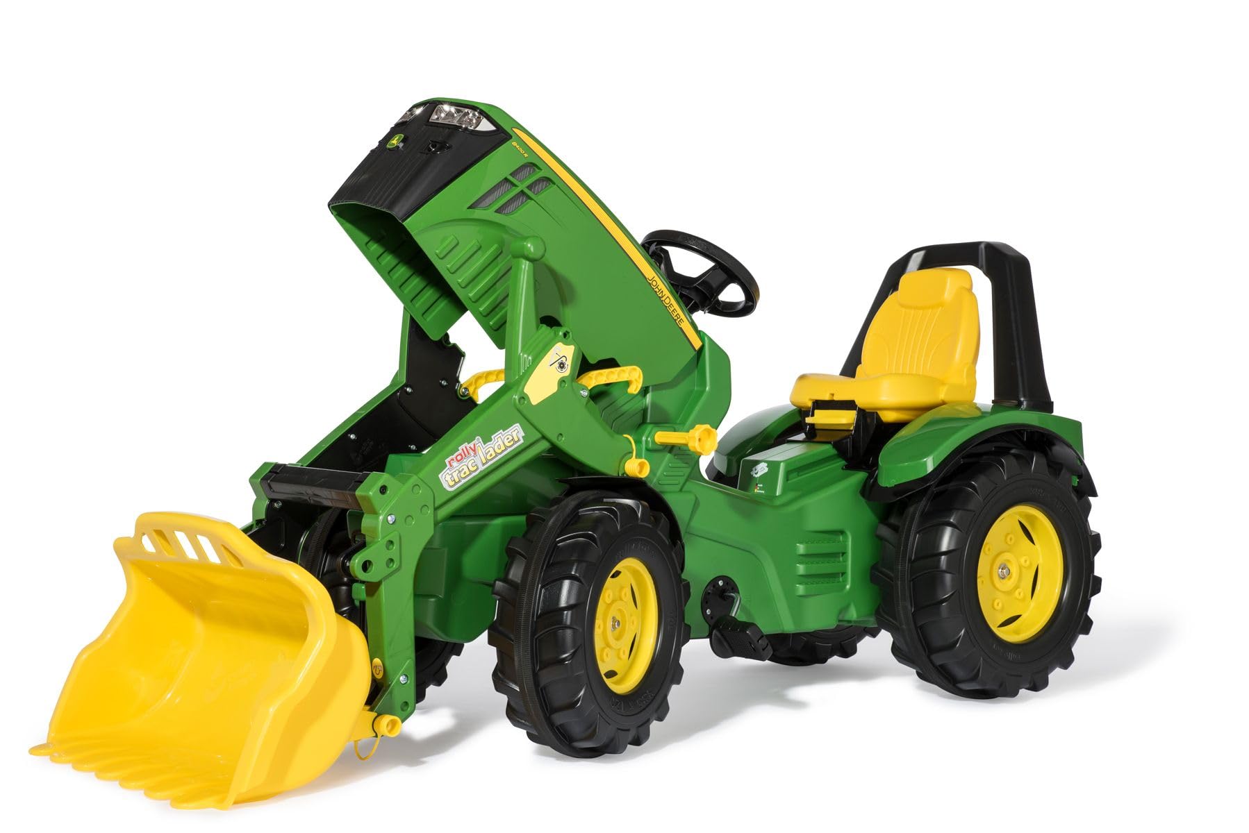 ROLLY TOYS- rollyX-Trac Premium John Deere 8400R Trattore a Pedale, Colore Verde, L, 651047