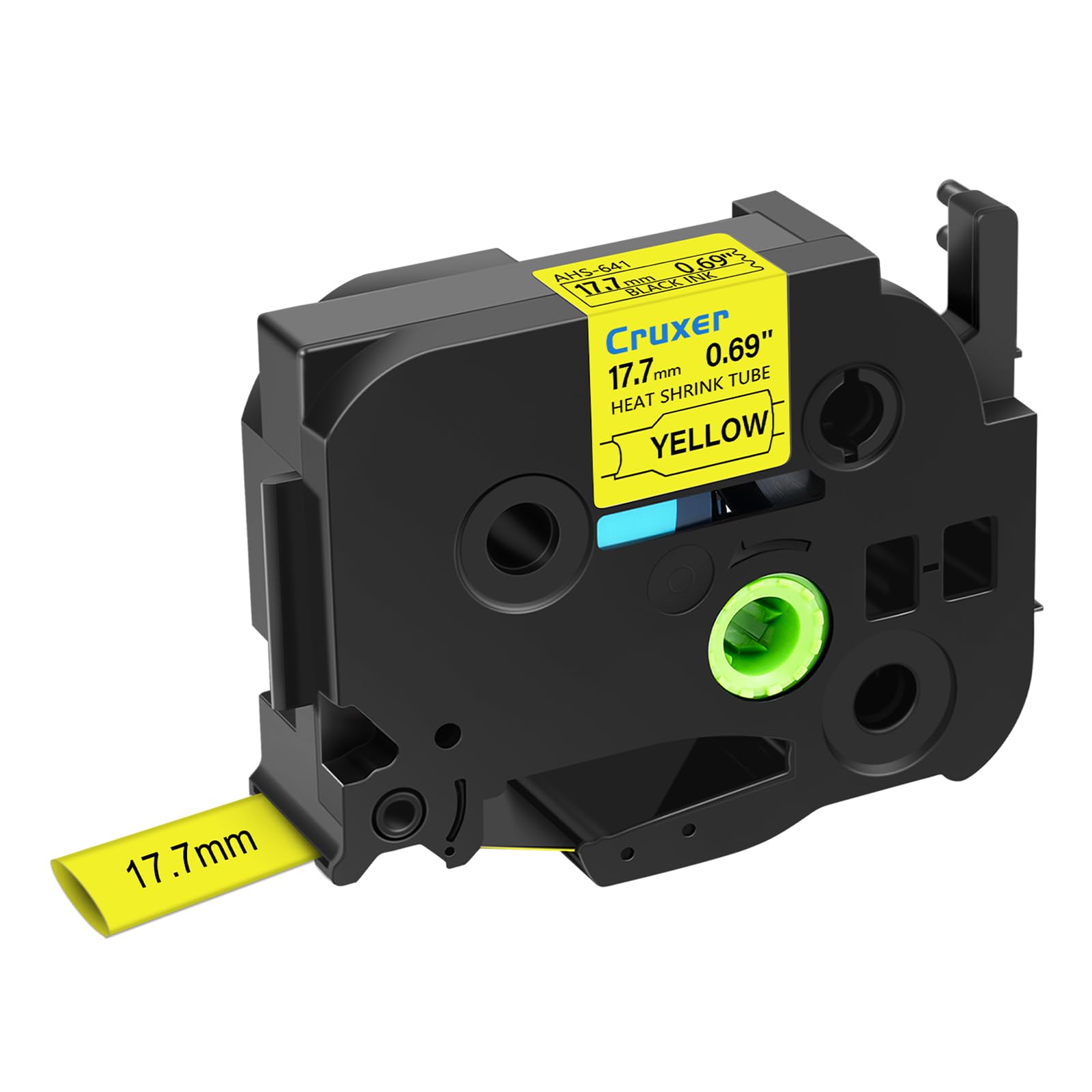 40er-Pack Ersatz für 17,7 mm HSE-641 Schwarz auf Gelb Kompatibel Ptouch