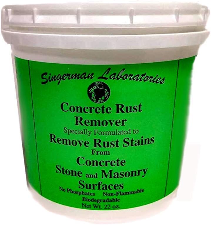 Amazon Com Singerman Laboratories Rust Remover For Concrete Case Of 8 Makes 8 Gallons Health Personal Care