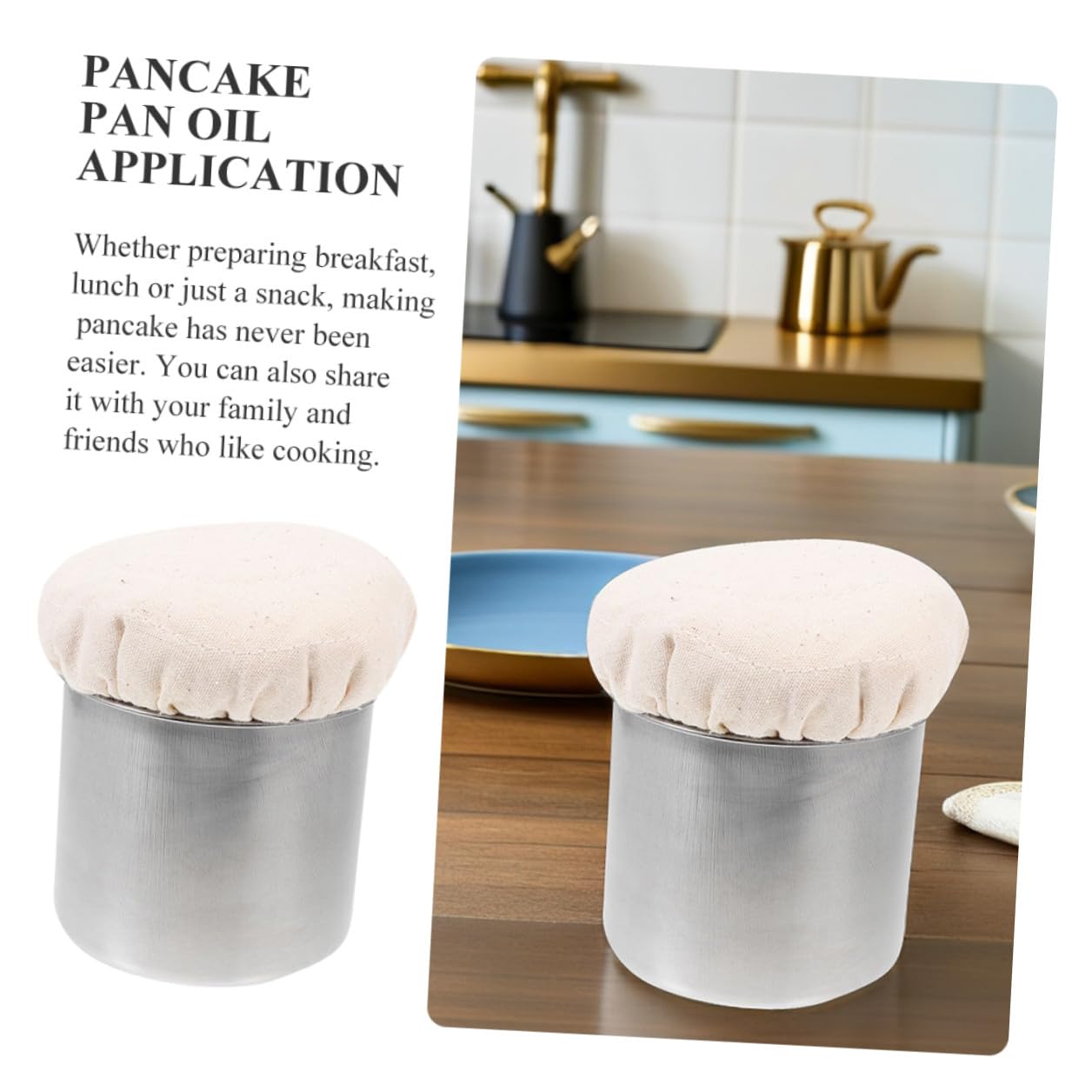 2 Pièces Brosse À Huile Inoxydable Mop D'Huile Pratique Pour Cuisine Et Restaurant Répartition Uniforme De L'Huile Badigeonnage Pour Crêpes Et Aliments Grillés