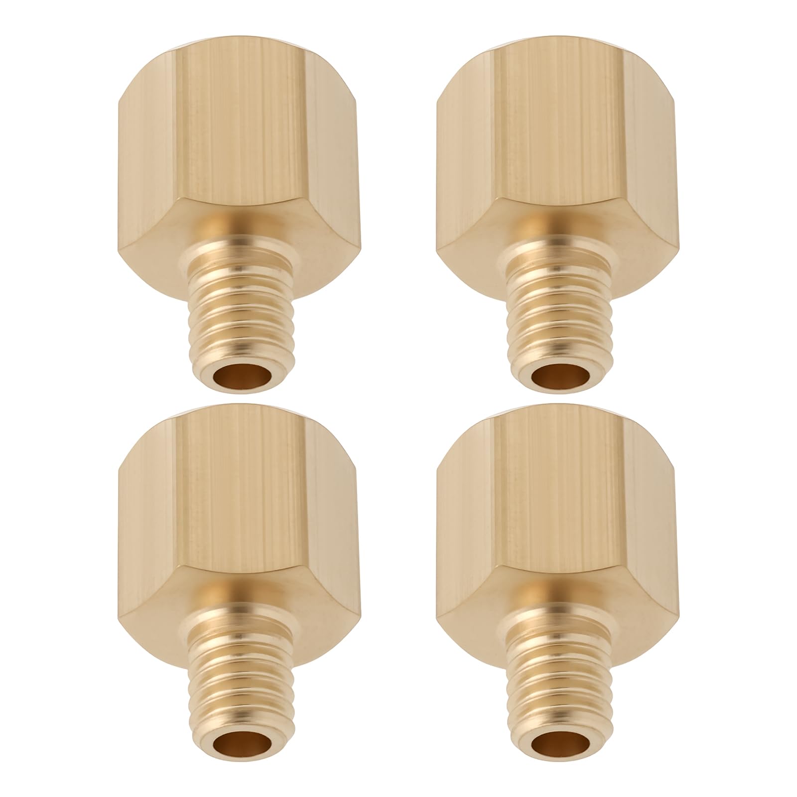 Briny River 4PCS 6mm Male to 1/8 BSP Female Adaptor Brass for Connecting Different Types of Pipes 3D Printer Equipment