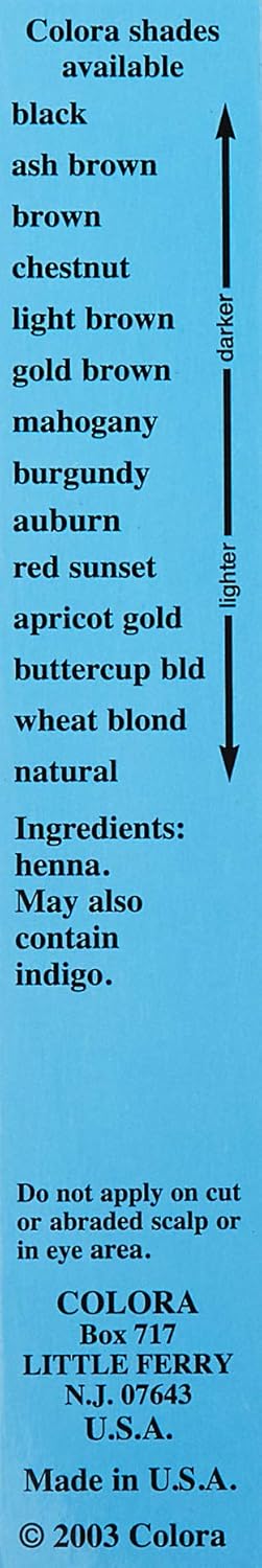 Colora Henna Powder Hair Color Mahogany, 2 Ounce (Pack of 3)