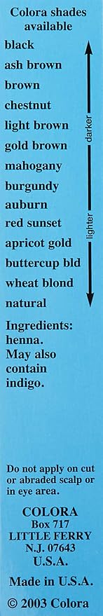 Colora Henna Powder Hair Color Mahogany 2 oz pack 3 miniatura 3
