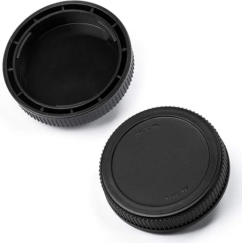 Miniatura 4 de Juego de 2 juegos de 2 juegos de tapa trasera de cámara y tapa trasera de lente para cámaras y lentes Olympus OM Mount