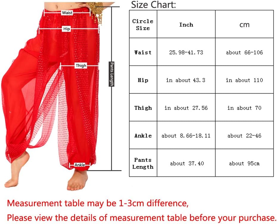 MUNAFIE Belly Dance Harem Pants Arabic 