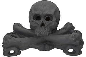 Stanbroil Imitated Human Skulls and Bones Gas Log Decorations