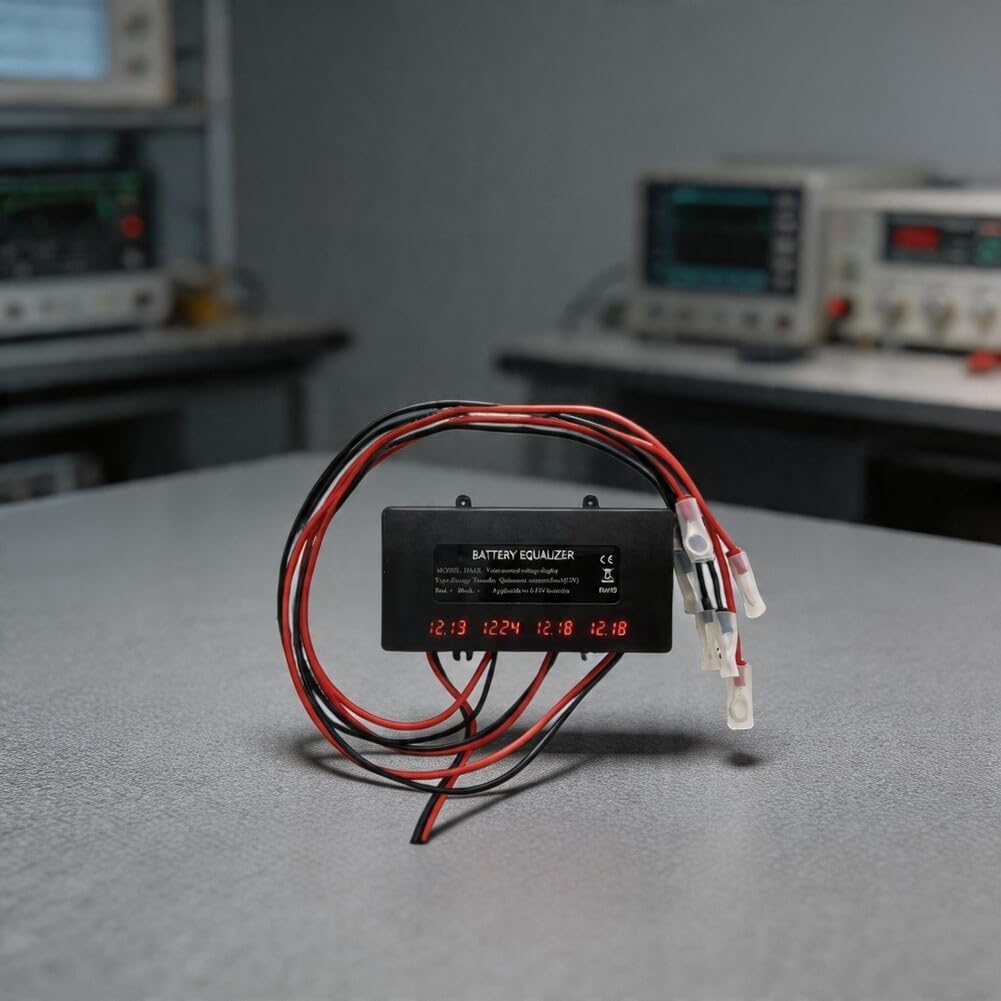 Equalizzatore attivo HA12L 48V con display di monitoraggio della tensione in tempo reale, caratteristiche di protezione robuste, classificazione IP67 per ambienti difficili