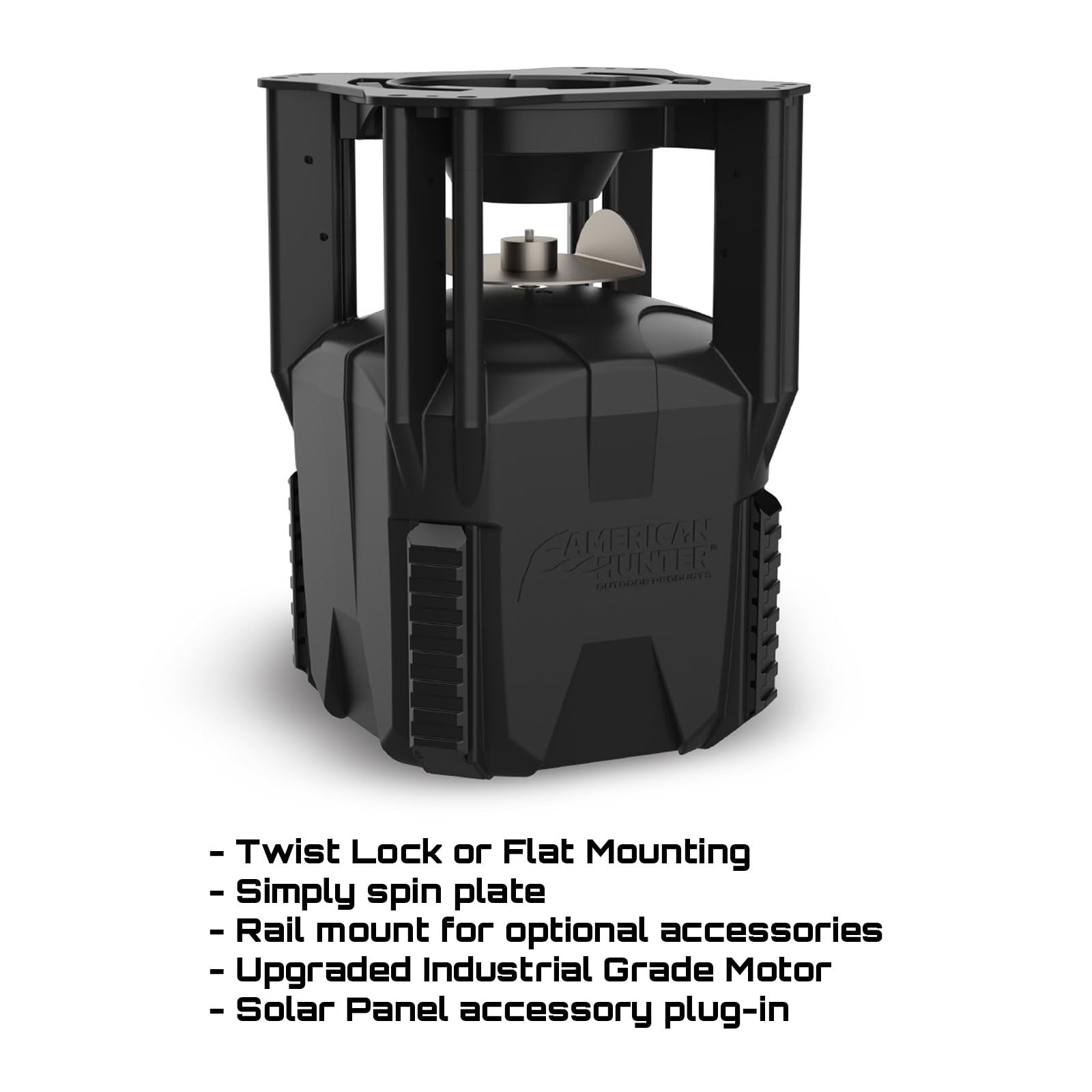 American Hunter X-Pro Feeder Kit | Caja de Control automática versátil de Acero Duradero con Motor y Placa giratoria para comedero de Ciervos