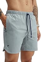 Vista 17 de Fabletics The One - Pantalón corto para hombre (sin forro), entrenamiento, natación, ligero, de secado rápido, bolsillo con cremallera, tejido