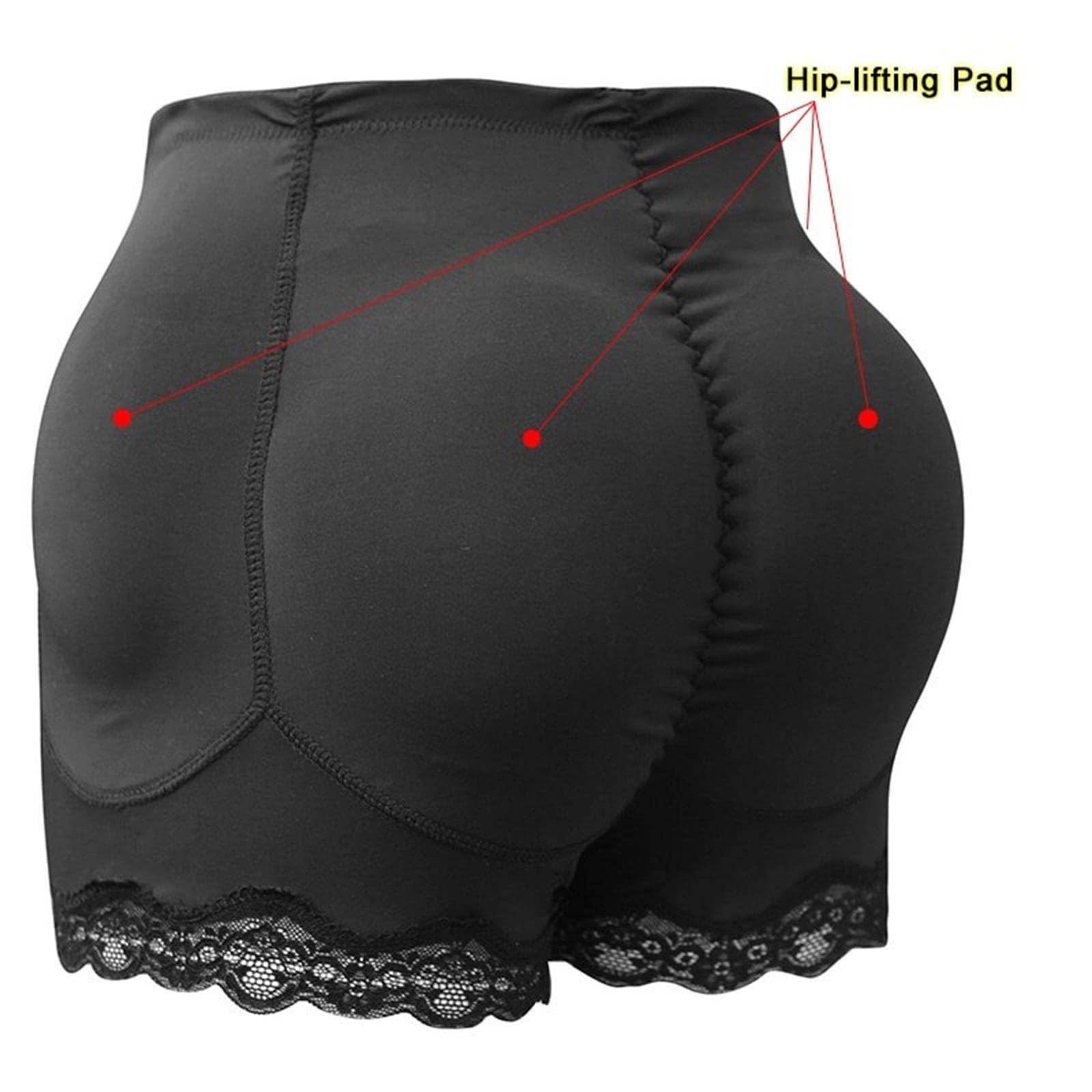 UKKO Guaina Modellante Donna Donne 4 Pads Enhancers Fales Ass Ass Hip Butt Lifter Shapers Control Mutandine