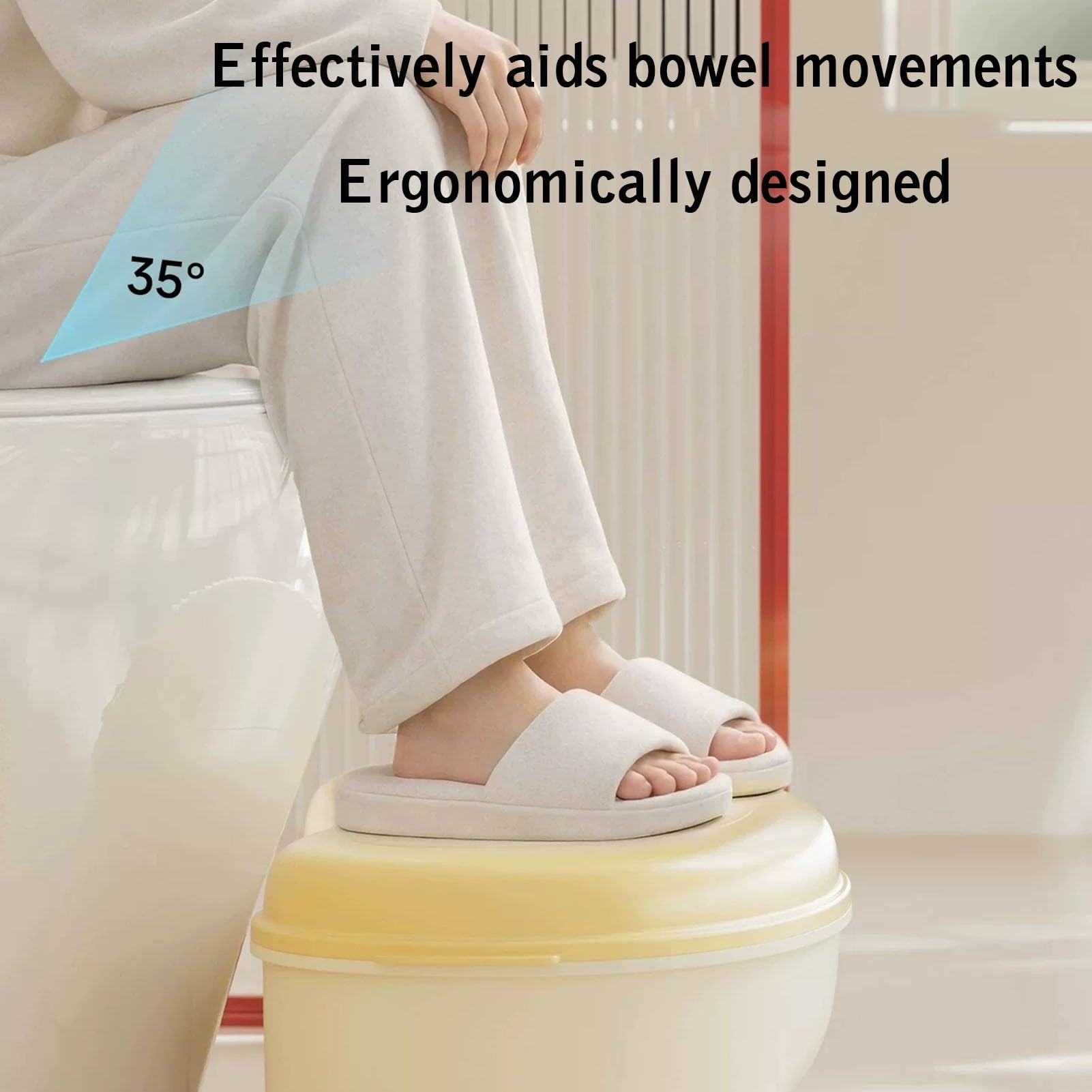 Taburete de inodoro for adultos en cuclillas, taburete de caca for baño