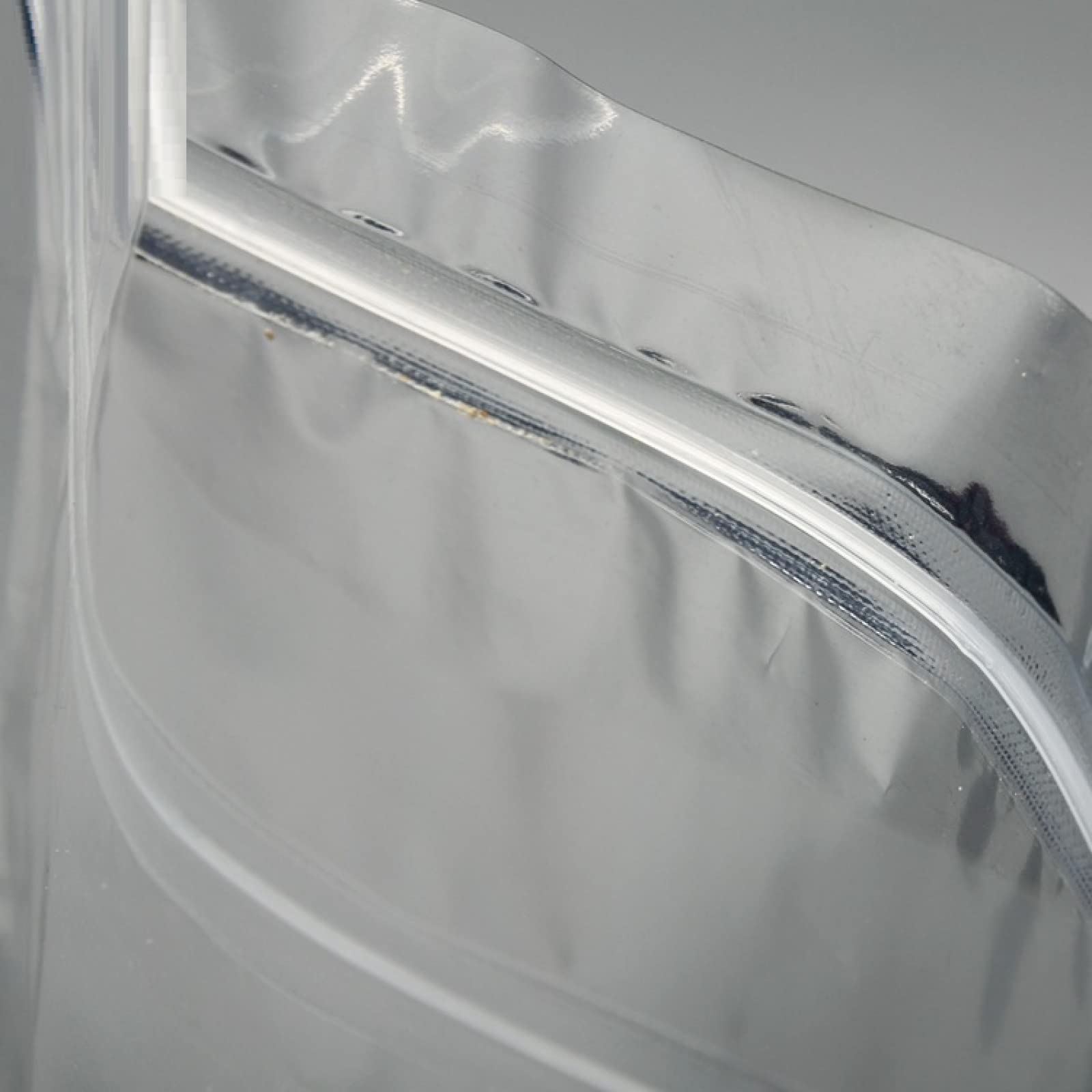 Sacchetto di immagazzinaggio degli alimenti 100pcs Trasparente Metallizzato Foil Zip Sacchetti di Chiusura lampo Sacchetto di Plastica Della Chiusura Lampo Sacchetto di Plastica