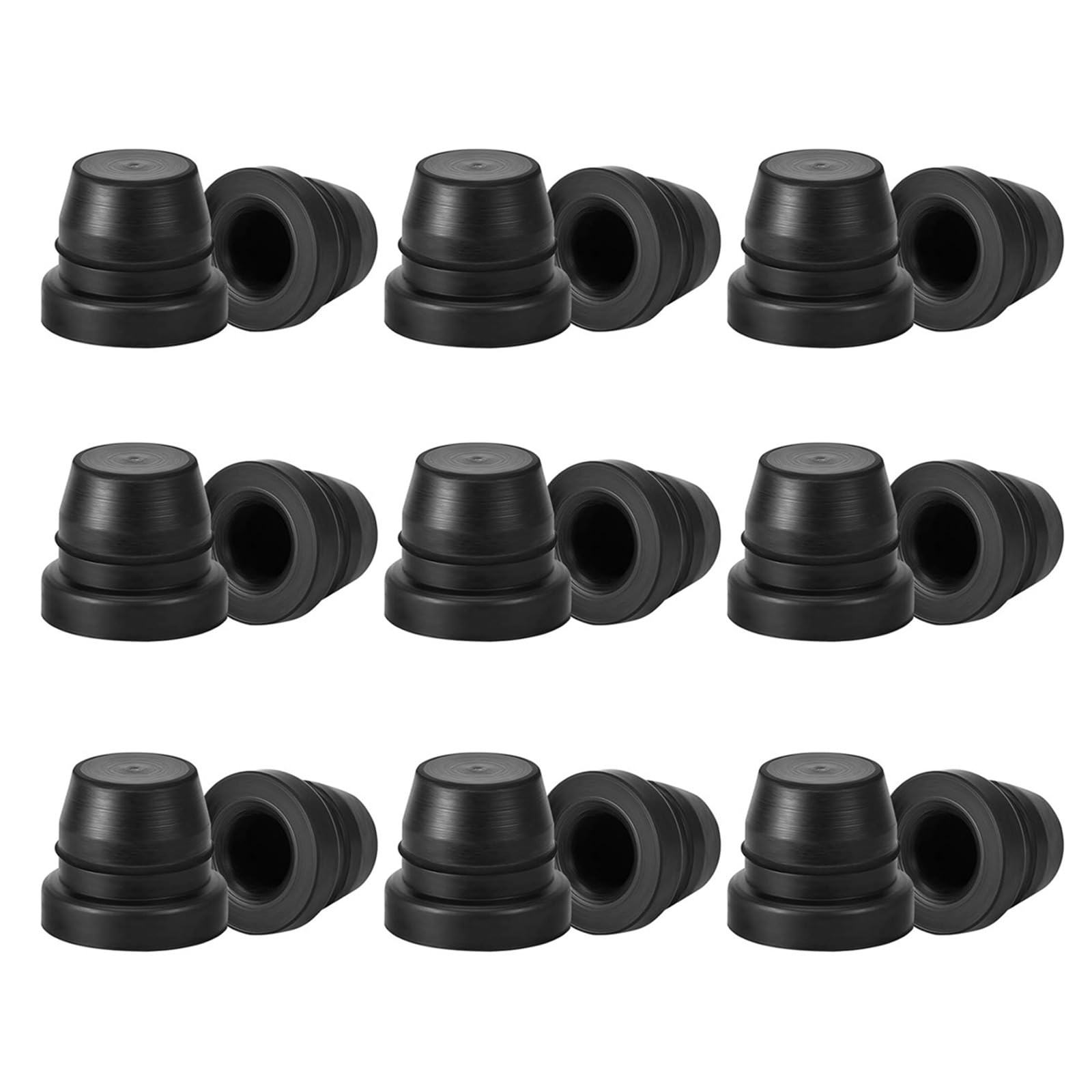 Crffz 18Pcs Rubber Disc Brake Pumps Covers Upper Lower Caliper Exhaust Screw Caps For Scooters Motorcycle Brake Systems Sealing High Temperature Caps