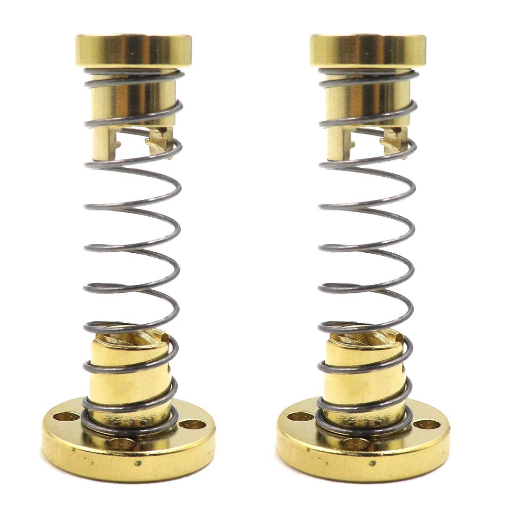 BTMB T8 Anti Backlash Spring Loaded Nut Elimination Gap Nut (Lead 8mm/0.31", Pitch 2mm/0.08") 2 Set