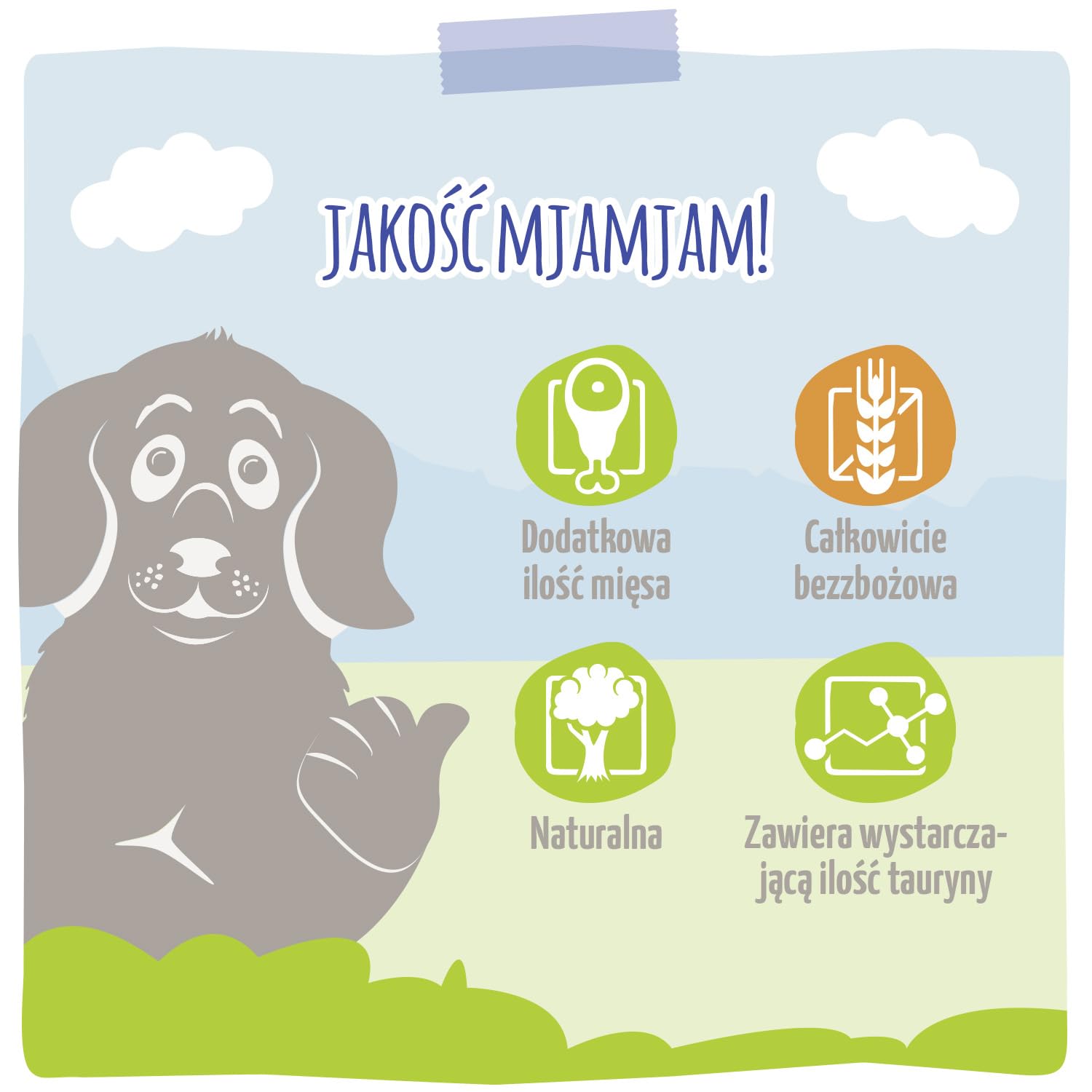 MjAMjAM - Mokra karma premium dla psów - DUO soczysty kurczak i pstrąg z cukinią gotowaną na parze, 6 opakowań (6 x 800 g), bezzbożowa z dodatkowym mięsem