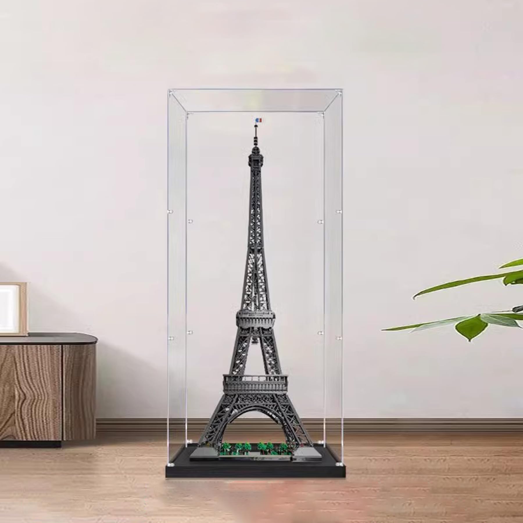 XNSHENGXAN Applicable to Lego 10307 Paris Eiffel Tower Acrylic Display Box(23.6 * 23.6 * 61in), Display Cases for Collectibles, Protect Your Collectibles from Dust with a Clear Showcase(3MM),Normal