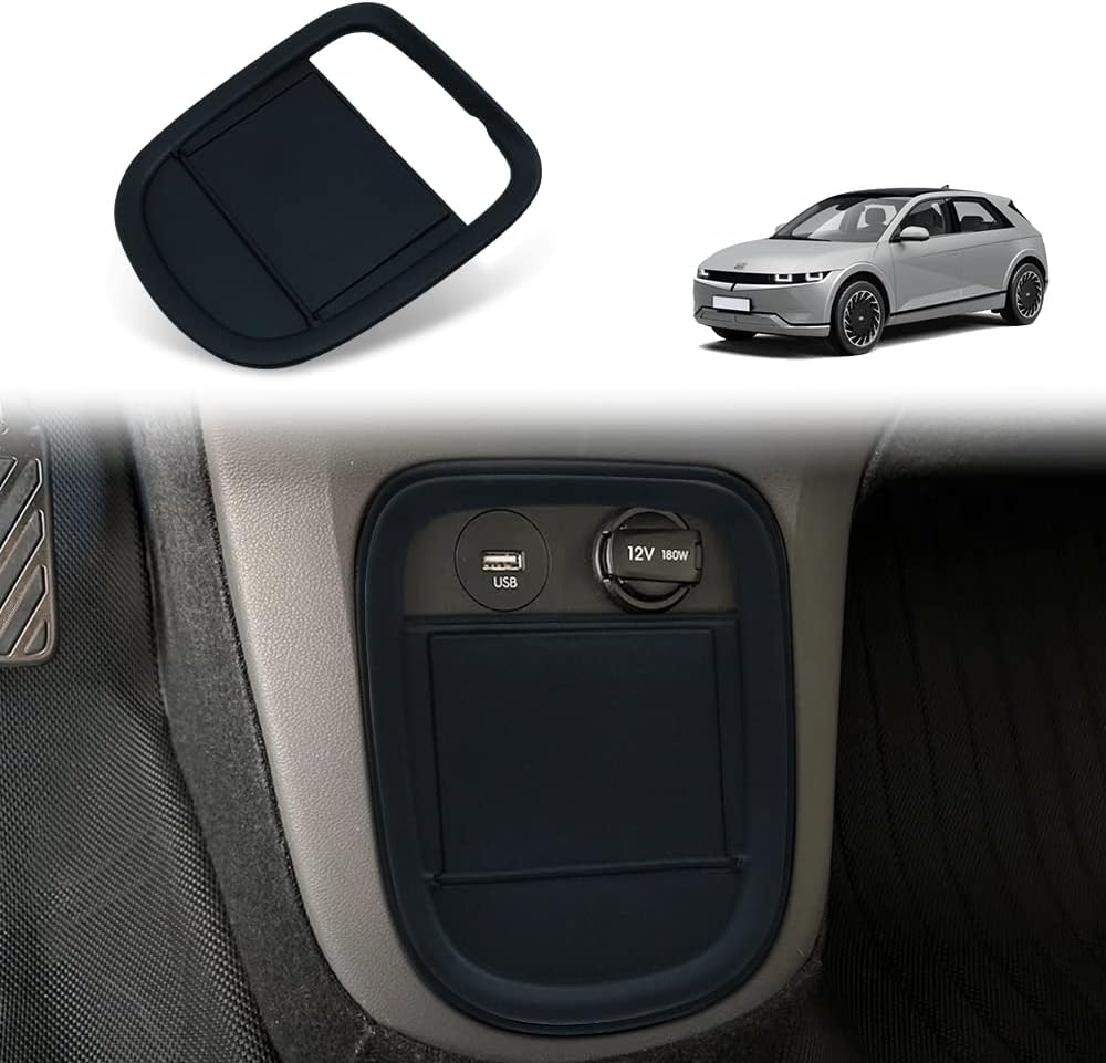 BestEvMod for Ioniq5 Center Console Lower Dash Cover Accessories, Lower Storage Box Panel Cover POP Open Protect Privacy Compatible with Hyundai Ioniq 5 2022 2023 Accessories