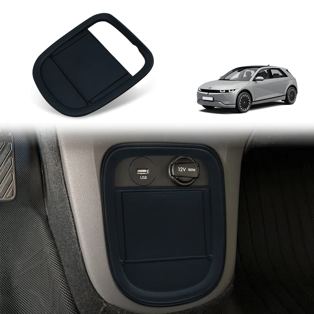 BestEvMod for Ioniq5 Center Console Lower Dash Cover Accessories, Lower Storage Box Panel Cover POP Open Protect Privacy Compatible with Hyundai Ioniq 5 2022 2023 Accessories