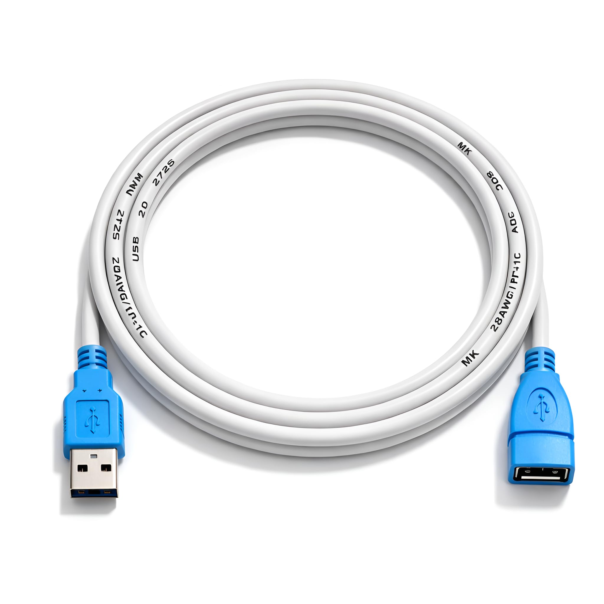 Upix USB Extension Cable 1.3 Meter (Male to Female) – High-Speed Data Transfer, Compatible with TV, LED, LCD, PC, Laptop, USB Ports