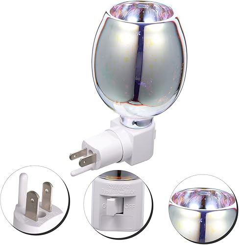 Miniatura 7 de Lámpara de aromaterapia Gypsophila Cubos de cera Calentador de fragancia Calentador de aire Enchufe de vela perfumada Calentador de cera