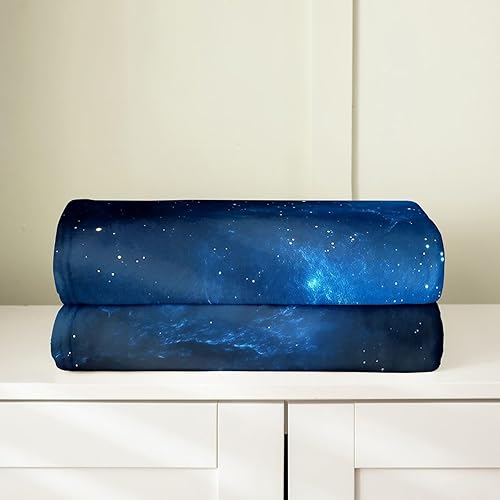 Miniatura 4 de Manta de forro polar, ligera y cálida, manta de franela de universo místico para todas las estaciones, suave manta de astrología de nebulosa