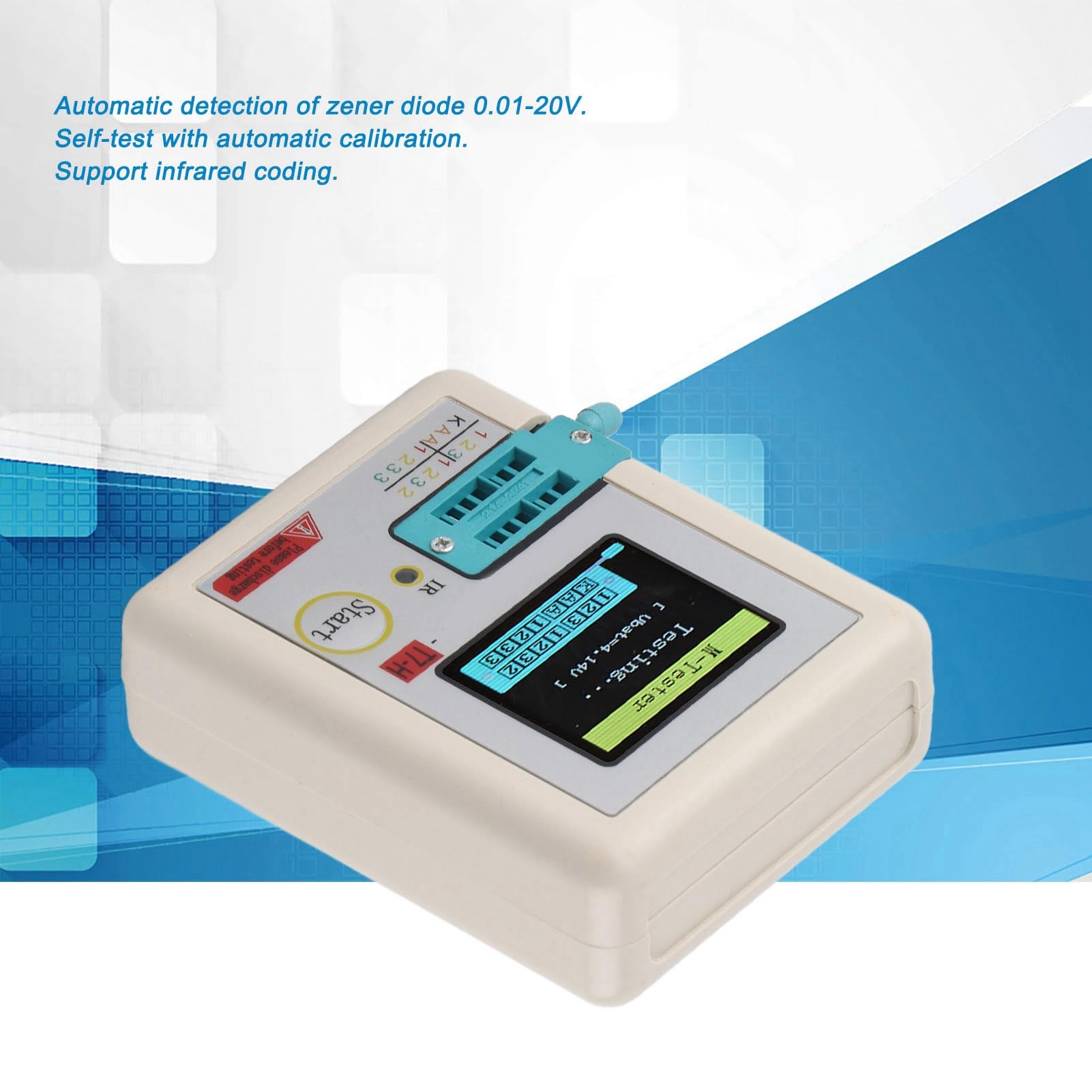 TC-T7-H TFT Transistor Tester Diodo Triodo Capacitancia Pantalla gráfica Detector de calibración automática multifunción