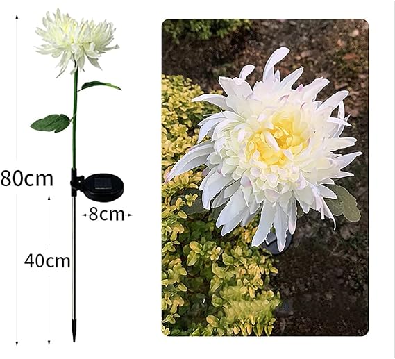 Braiton Solar Powered Lights Flower Waterproof Solar Yard Decorations Lights Outdoor Stake Solar Powered Landscape Lights for Lawn,Porch Walkway Christmas Romantic Party 5PCS,Pink&White