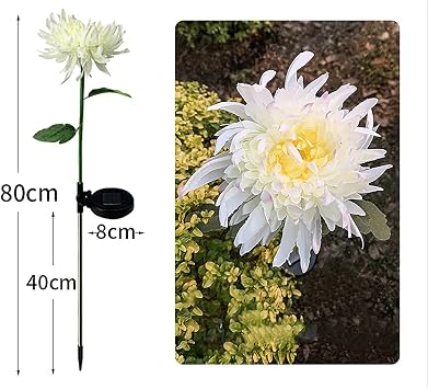 Braiton Solar Powered Lights Flower Waterproof Solar Yard Decorations Lights Outdoor Stake Solar Powered Landscape Lights for Lawn,Porch Walkway Christmas Romantic Party 5PCS,Pink&White