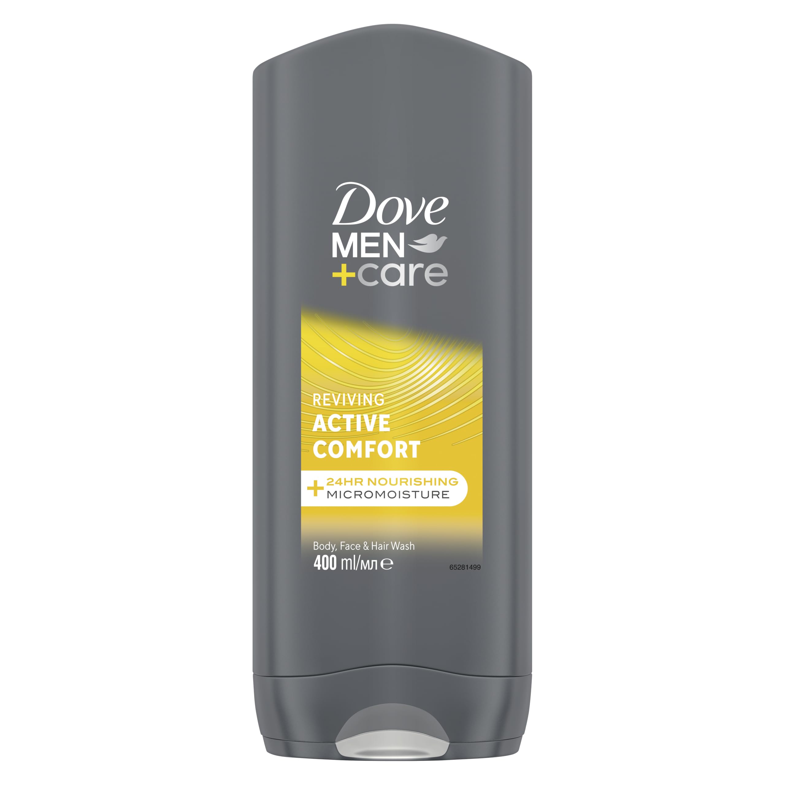Dove Men+Care Active Comfort 3-in-1 Hair, Face and Body Wash 400 ml