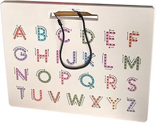 Magnetic Alphabet Board Alphabet Learning Toy Double-Sided Learning Board for Toddlers with Sensory Stimulation Home School Nursery & Preschool Children's Toy